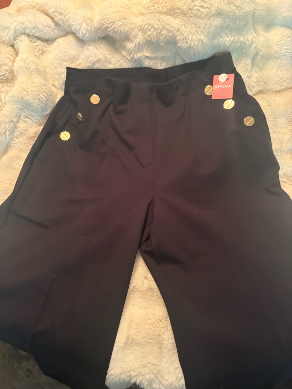 Spanx the perfect Pant Button Wide Leg Pant NWT Size XL Tall